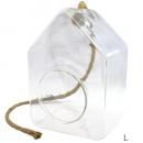 テラリウム ハンギングロープハウスL ガラス雑貨 植物 ディスプレイ おしゃれ 吊り ロープ