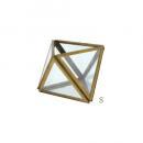 ブラスガラスケーストライアングルS ガラス雑貨 植物 ディスプレイ おしゃれ 小物入れ テラリウム