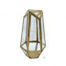 ブラスガラスケースポリゴンS ガラス雑貨 植物 ディスプレイ おしゃれ 小物入れ テラリウム