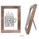 ボーンフォトフレームC-S ポストカード ディスプレイ 写真たて 北欧 卓上 おしゃれ モザイク柄