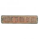 グランハガーデンプレートOR オレンジ サインプレート アンティーク調 おしゃれ 幅510