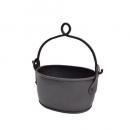 フェールハンギングバケツC-S アイアン グリーン かわいい アンティークブラック おしゃれ 黒