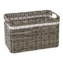 SPICE CHORE PEストロー深型バスケット Lサイズ 2個セット かご 奥行20