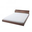 棚・コンセント付きフロアベッド【W.coRe】ダブルコア【ボンネルコイルマットレス付き】