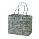 SPICE CHORE PEストローワイドバッグ カーキ 2個セット かご バスケット 高さ51