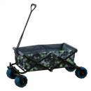 SPICE バカンス 折りたたみキャリーカート ブロックチェック グレー 高さ50