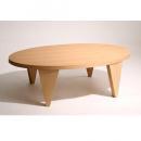 天然木和モダンデザイン 円形折りたたみテーブル【MADOKA】まどか