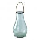 SPICE enrich ハンドルガラスベース グリーン おしゃれ 花瓶 シンプル きれい 高さ44