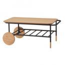 センターテーブル ローテーブル ナチュラル バイカラー 天然木 オーク スチール おしゃれ 幅92