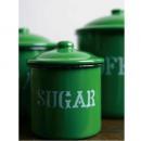 キャニスターセット O/L グリーン ホーロー キッチン用品 食材保存 おしゃれ アンティーク調 緑