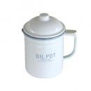 オイルポット ホーロー キッチン用品 ナチュラル おしゃれ かわいい カフェ風 油こし