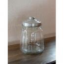 8角ジャー アンティーク調 食品保存容器 ガラス 瓶 おしゃれ キッチン用品 ポット ジャー