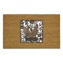 SPICE ラバーコイヤーマット ロココ コック アンティーク調 ブラウン おしゃれ 幅75