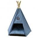 SPICE PAW-PAW ペットベッド ティーピー ブルー Lサイズ ハウス おしゃれ 高さ82