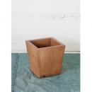 チークミニポット 木製 チーク 古材 収納 BOX ナチュラル おしゃれ ポットカバー 箱