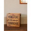 HS ボックス 木製 収納 アンティーク調 おしゃれ 使いやすい 箱 パイン材 ナチュラル