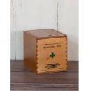 くすり箱 木製 収納 アンティーク調 おしゃれ 整理 箱 パイン材 ナチュラル ウッド