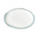 SPICE manually ラウンドプレート バイカラー ブルー×ホワイト 30cm 2個セット