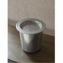 アルミコンテナ L 小物入れ 収納 おしゃれ アンティーク調 蓋付き ディスプレイ メタル色