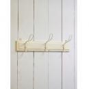 アンティーク3フック ホワイト ハンガー 白 カントリー調 おしゃれ かわいい 木製 壁掛け