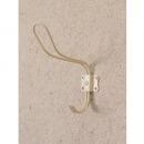 ワイヤーフックセット ホワイト ハンガー 白 カントリー調 おしゃれ かわいい 壁掛け ネジ付き