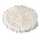 SPICE Warmth エコファー チェアパッド ホワイト 温かい 2個セット 直径38