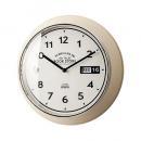 掛け時計 カレンダー お部屋のイメージチェンジ アイボリー カジュアル 直径32.5