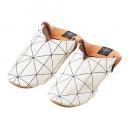 ルームシューズ Lサイズ シンプル おしゃれ スリッパ 部屋履き コットン ホワイト ～27cm