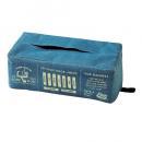 ティッシュペーパーボックス ティッシュケース カジュアル おしゃれ インテリア ネイビー 幅25