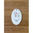 エナメルタグフェイバリットWH 5個セット かわいい ホワイト 白 サインプレート