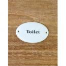 エナメルドアプレートToilet ホーロー かわいい ホワイト 白 サインプレート トイレ
