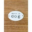 エナメルドアプレートdog 5個セット かわいい ホワイト 白 サインプレート 犬