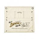 ウォールポケット エプロン型 おしゃれ カジュアル 手紙 収納 ファブリック アイボリー 幅50