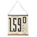 タペストリー ヴィンテージ調 アイボリー おしゃれ 個性的 インパクト 壁かけ ウォール 高さ45