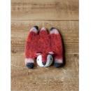 フェルト敷物コースター キツネ コップ敷き キッチン用品 ナチュラル かわいい どうぶつ