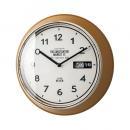 掛け時計 カレンダー お部屋のイメージチェンジ イエロー カジュアル 直径32.5