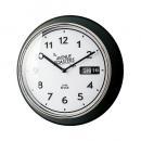 掛け時計 カレンダー お部屋のイメージチェンジ ブラック カジュアル 直径32.5