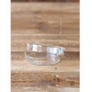 3インチシャーレ ガラス 皿 小物入れ ガラスケース おしゃれ 英字 透明