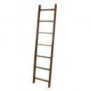 ウッドディスプレーラダー ミディアムブラウン 木製 アンティーク調 梯子 ディスプレイ 高さ150
