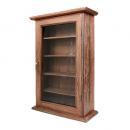 チーク5 段ウォールキャビネット 壁掛け 棚 ミディアムブラウン アンティーク調 高さ60