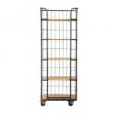 ANCIENT RACK WIRE SLIM SHELF 棚 アイアン 木製 ナチュラル 高さ160