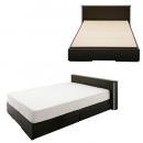 モダンライト・コンセント付き収納ベッド【Urban】アーバン 【国産ポケットコイルマットレス付き】