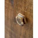 レトロノブ8角 マーブル ドアノブ かわいい 水牛 おしゃれ DIY 取っ手 ブラウン 八角形