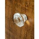 ガラスノブ カットクリア ドアノブ かわいい おしゃれ DIY 取っ手 レトロ ガラス 透明