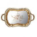 ミラートレー グレー ゴージャス おしゃれ アンティーク調 エレガント 優雅 小物入れ 幅34