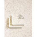 アイアンシングルシェルフS 白4個セット 壁掛け ウォールシェルフ用 ブラケット 棚受け