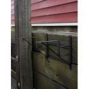 ポスト壁付台座A(箱形用) アンティーク調 アイアン 黒 おしゃれ 新聞受け DIY