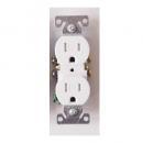 アース付コンセント ホワイト DIY タンブラースイッチ made in USA