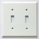 スチール 2口 スイッチプレート ホワイト DIY スイッチカバー made in USA