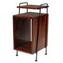 サイドテーブル 木製 シーシャムウッド アイアン アンティーク調 ハンドメイド 高さ57.5